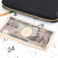 金・財布とカレンダー